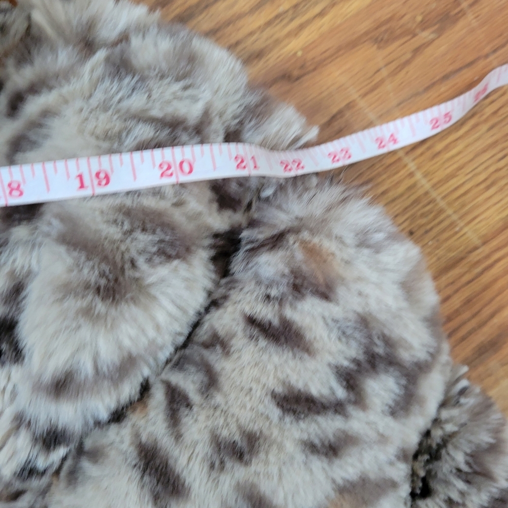 Sofia by Sofia Vergara Faux Fur Leopard Print Bomber Jacket Size S - Picture 13 of 16